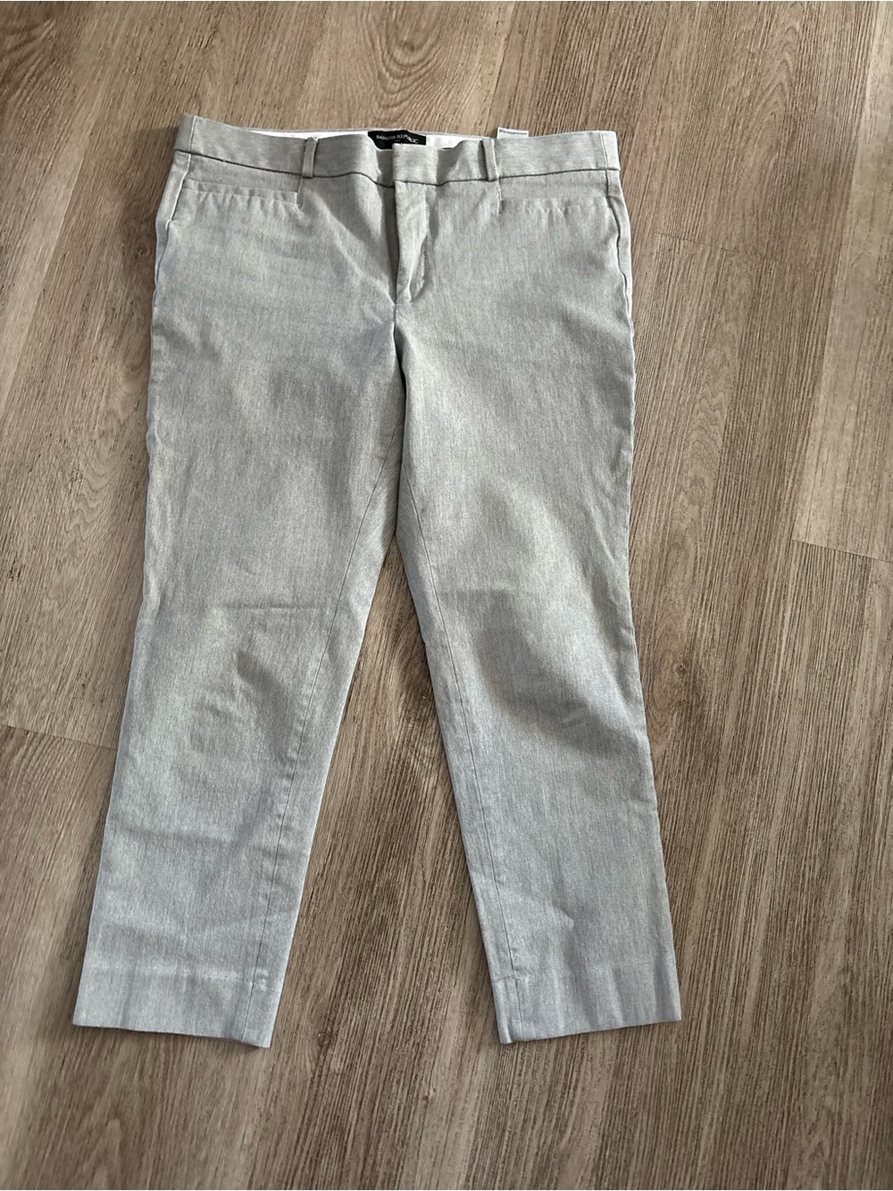 Banana Republic Gray Sloan Petite Dress Pants